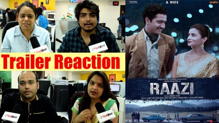 Tải video: Raazi Trailer Reaction: Alia Bhatt | Vicky Kaushal | Meghna Gulzar| FilmiBeat