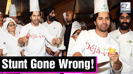 Varun Dhawan Stunt With Knives Gone Wrong