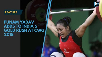 Punam Yadav adds to India's gold rush at CWG 2018