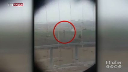 Filistinli genci vurdukları anı kameraya almışlar