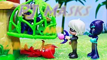 PJ Masks Luna Girl and Night Ninja Steal Gekko Mobile and Catboy Cat Car with Owlette Owl-Glider