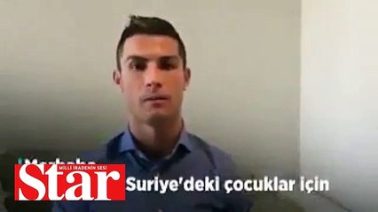 Cristiano Ronaldo�dan Suriye mesajı!;