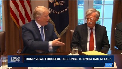 Tải video: i24NEWS DESK | Trump vows forceful response to Syria gas attack | Tuesday, April 10th 2018