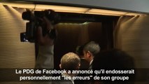 Facebook : Mark Zuckerberg va s'excuser devant le Congrès