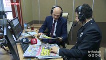 İçişleri Bakanı Soylu Polis Radyosu'na konuk oldu, haber sundu