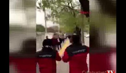 Galatasaraylı taraftarlara Ankara'da yumruklu saldırı