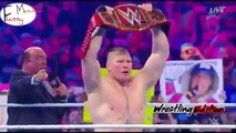 Brocklesner vs Roman reigns Wrestlemania Highlights