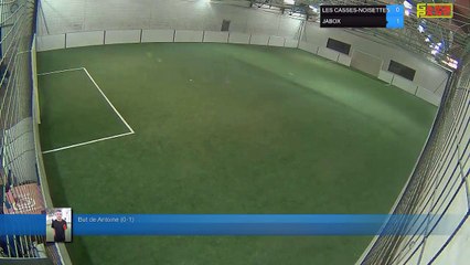 But de Antoine (0-1) - LES CASSES-NOISETTES Vs JABOX - 09/04/18 21:00 - LIGUE 3 - Poitiers Game Parc