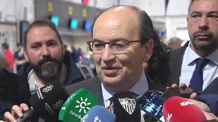 El presidente del Sevilla insta a no dar "por muerto" a su equipo