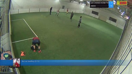 But de Geoffrey (3-11) - LES CASSES-NOISETTES Vs JABOX - 09/04/18 21:00 - LIGUE 3