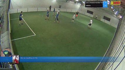 But de Geoffrey (3-15) - LES CASSES-NOISETTES Vs JABOX - 09/04/18 21:00 - LIGUE 3