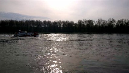 Un bateau de plaisance allemand s'échoue sur le Rhin à Beinheim
