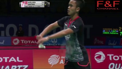 Viktor Axelsen vs Anthony Ginting - Smash & Highlights