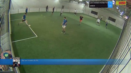 But de Vincent (4-23) - LES CASSES-NOISETTES Vs JABOX - 09/04/18 21:00 - LIGUE 3