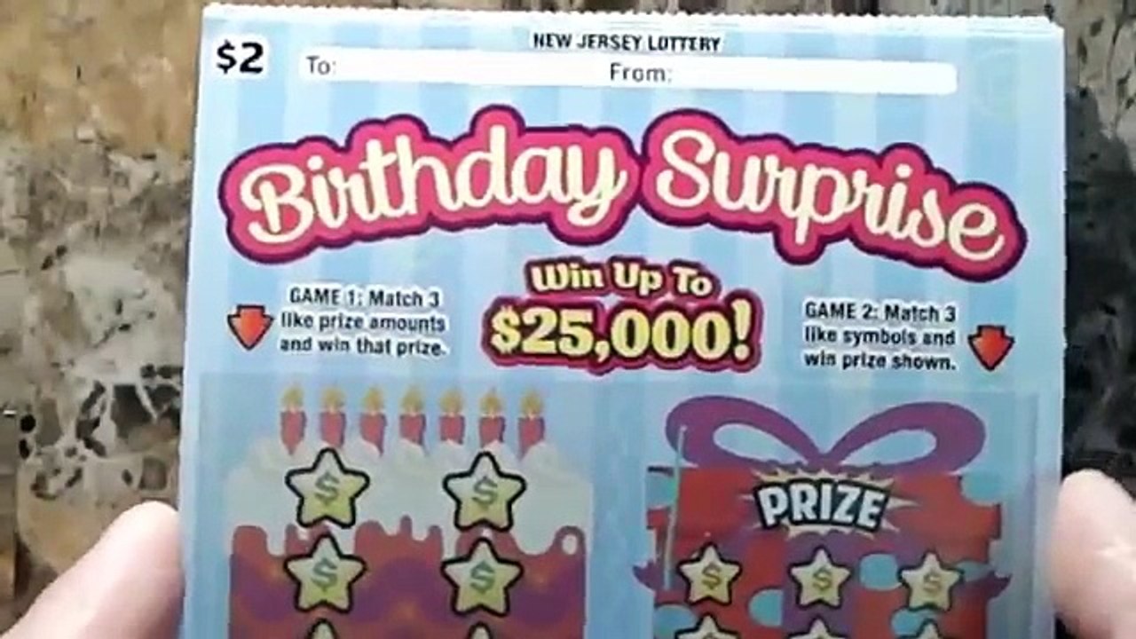 NJ LOTTERY BIRTHDAY SURPRISE