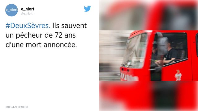 Insolite : A Thouars, un pêcheur repêché par des policiers, eux-mêmes repêchés par des pompiers.