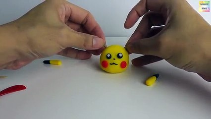 play doh pokemon pikachu - how to make with playdoh