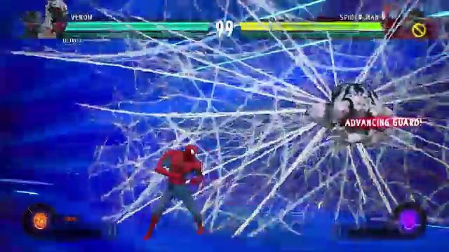 Venom and Ultron VS Spider-Man and Thor Marvel vs Capcom Infinite Gameplay