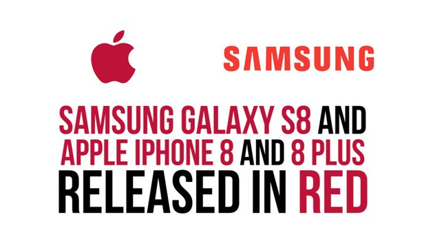 Apple and Samsung go red with their flagship phones