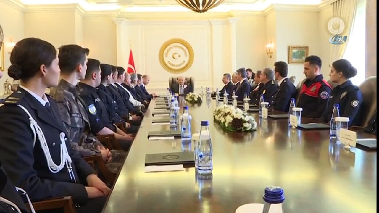 Başbakan Yıldırım, Emniyet Genel Müdürlüğü Heyetini Kabul Etti