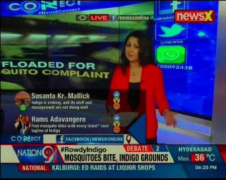 Passenger manhandled by IndiGo crew after he complained of mosquitoes. Should the airline apologise? — Connect with NewsX