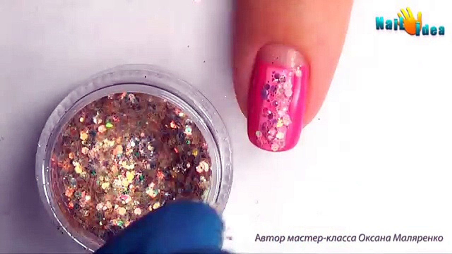 ⁣РОЗОВЫЙ МАНИКЮР пошагово. СОЧНЫЙ дизайн коротких ногтей ГЕЛЬ-ЛАКАМИ (ШЕЛЛАК). Мастер-класс.