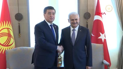 Başbakan Yıldırım, Kırgızistan Cumhurbaşkanı Sooranbay Ceenbekov'u Kabul Etti