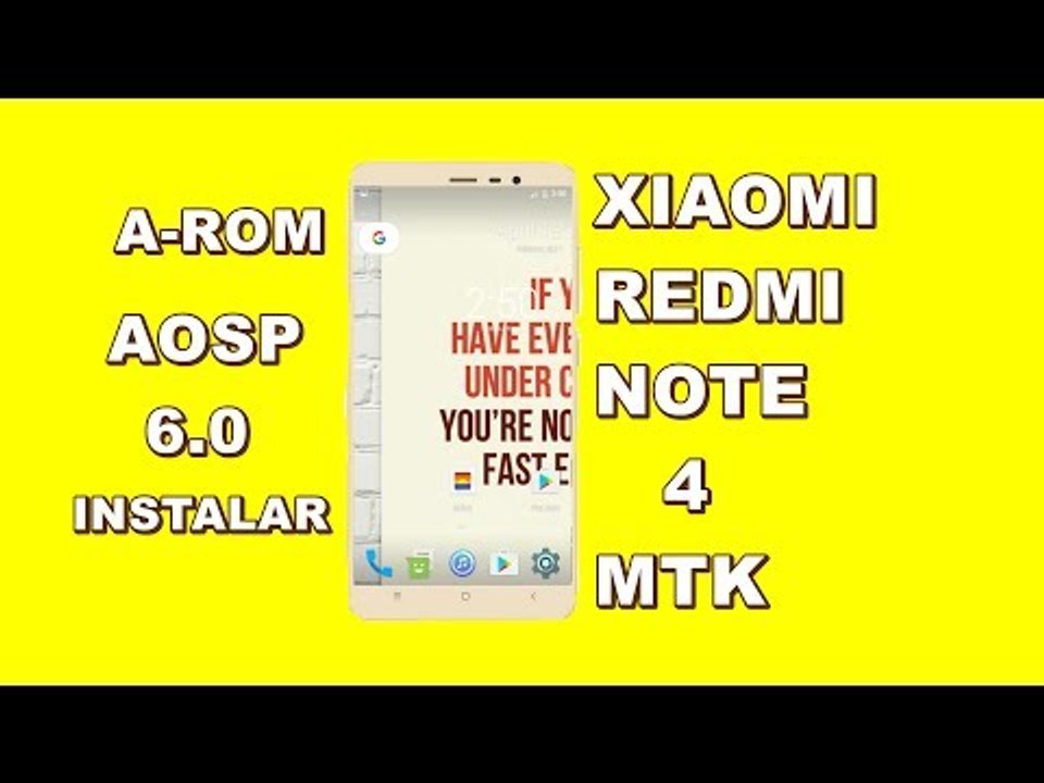 Como Instalar A-ROM - Xiaomi Redmi Note 4 MTK - Português-BR