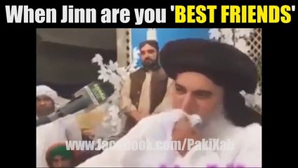 Khadim Hussain Rizvi talking about JINN | PakiXah