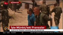 İşte Münbiç'teki Fransız askerleri