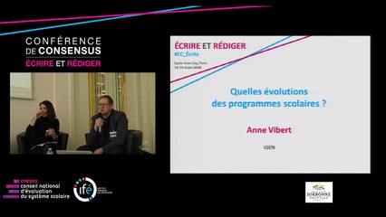 VIBERT Évolutions des programmes scolaires