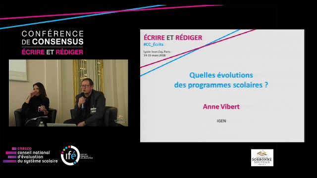 VIBERT Évolutions des programmes scolaires