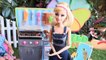 Phim Búp Bê Barbie 2018 Tập "Tiệc Nướng Ngoài Trời Cùng Bạn Bè"- Đồ Chơi Lò Nướng BBQ Búp Bê Barb
