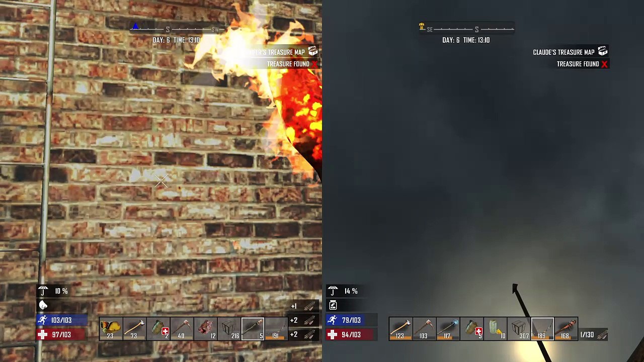 7 Days to Die | Day 6 | Zombieland | (Split screen co-operative) | PS4
