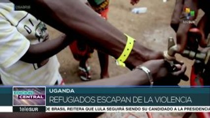 Uganda: refugiados congoleños llegan al asentamiento Kyangwali