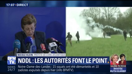 Video herunterladen: NDDL: 10 gendarmes ont été blessés ce mardi par des jets de pavés et cocktails Molotov