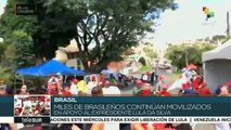 Simpatizantes de Lula mantienen movilizaciones para exigir su libertad