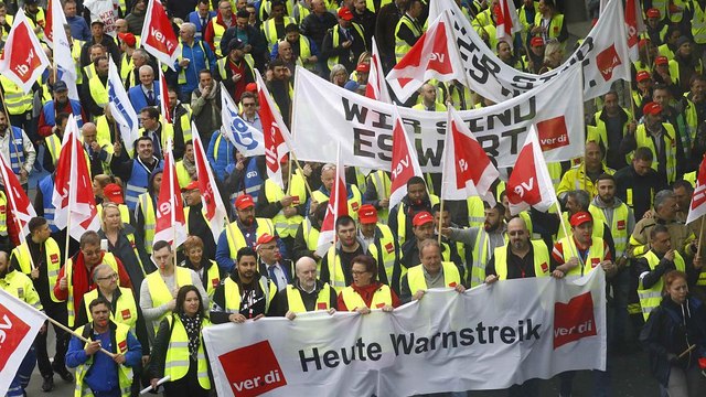 Предупредительная забастовка немецких служащих