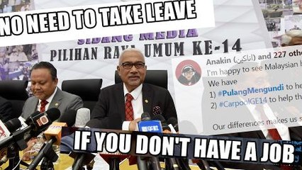 Video herunterladen: GE14 polling date sparks memes and #PulangMengundi campaign