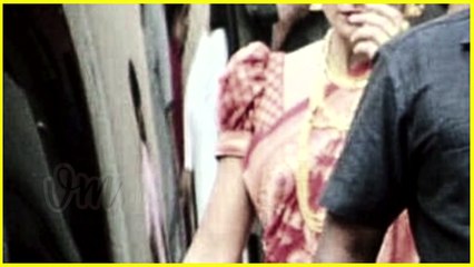 Katrina kaif spotted wearing a Red Kanjivaram Saree on the sets of Zero