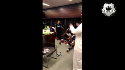 كلمة الامير نواف بن سعد مع لاعبي الهلال بعد مباراة الاهلي والهلال