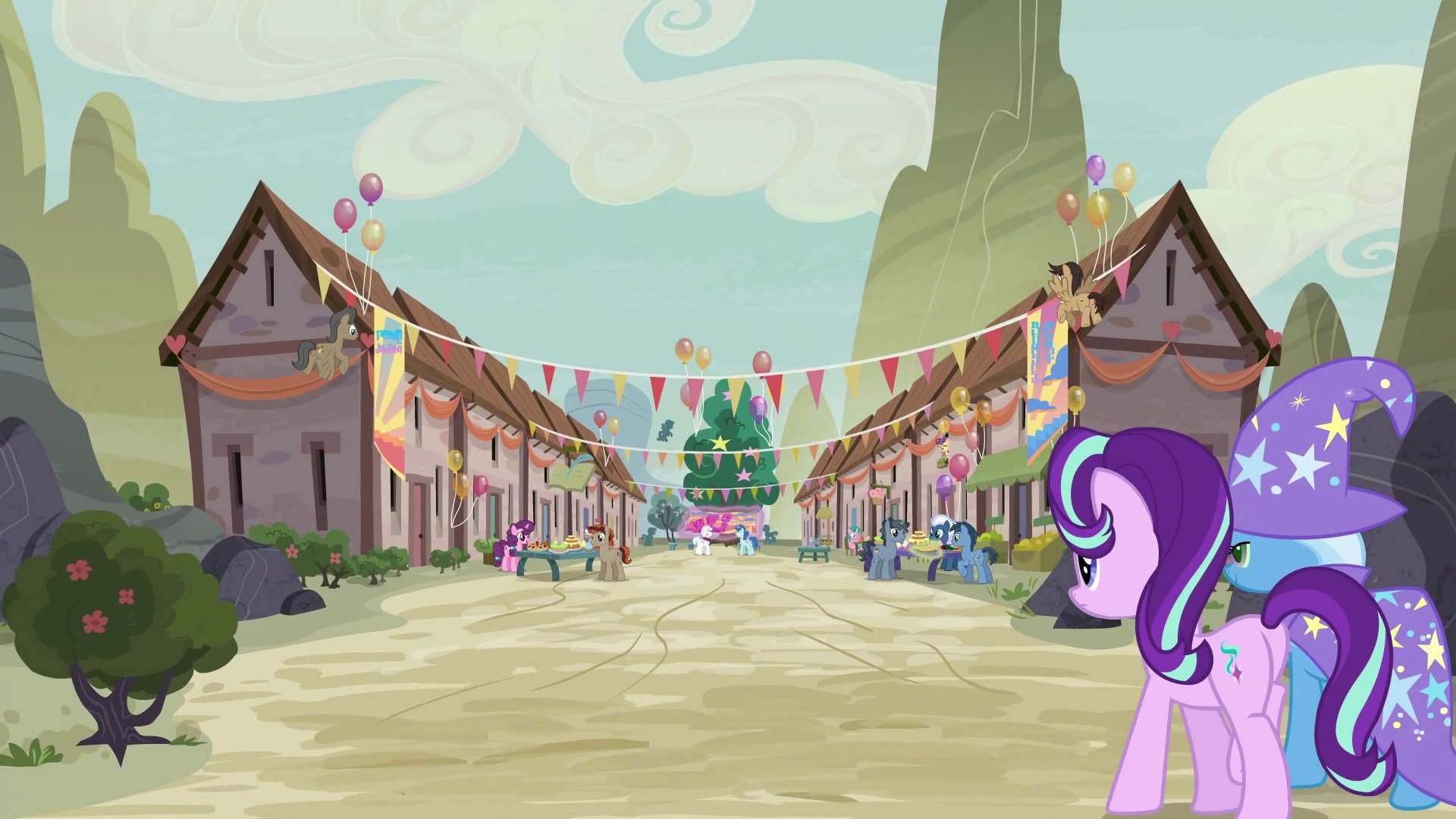 Город старлайт млп. Пони села пони. Деревня старлайт глиммер. Деревня равенства млп. Млп мэр понивиля.