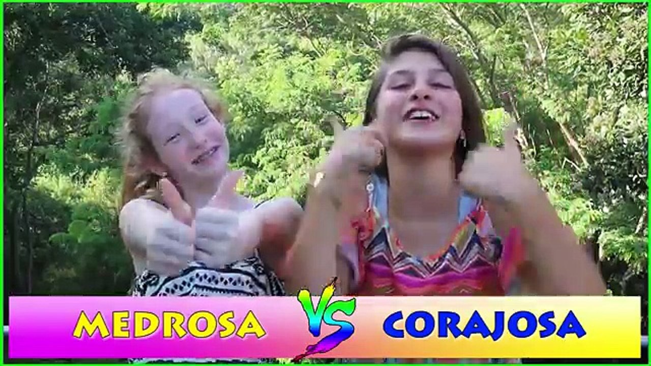 MEDROSA X CORAJOSA no Parque de Diversão - Mileninha 10 anos