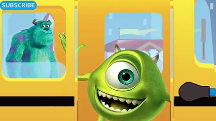 MONSTERS INC Wheels on the Bus Song Avengers Nursery Rhyme