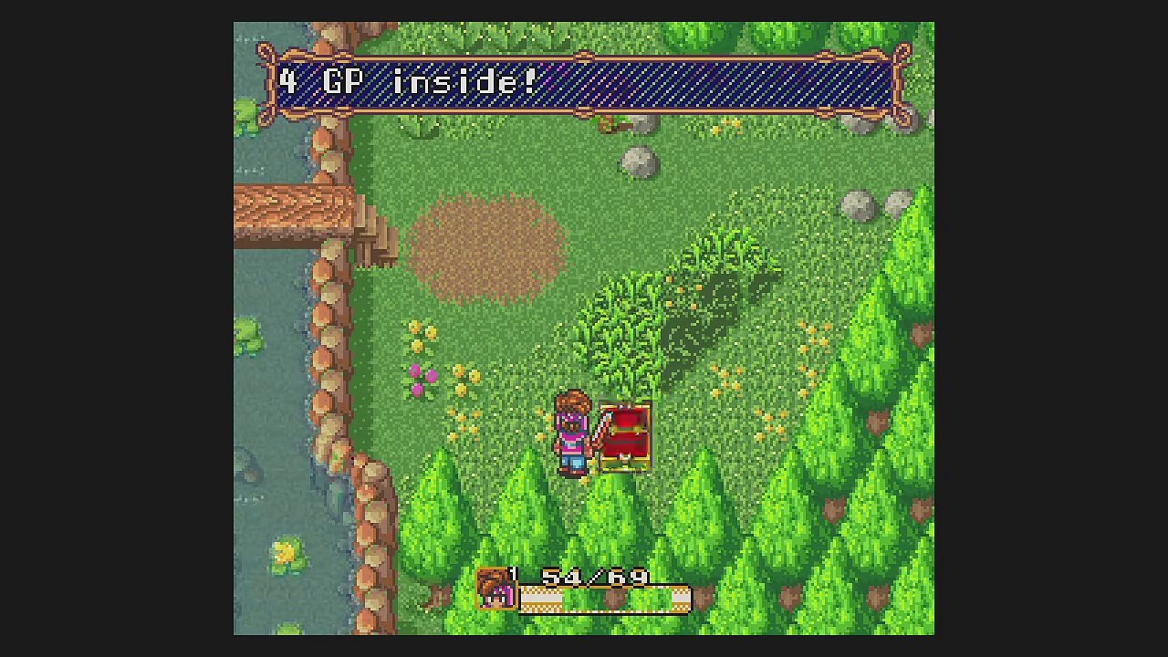 Secret of Mana 001 Intro - Level 5 Farming - First Boss