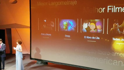 Vídeo  mejor película de animación gala Premios Quirino para Ana y Bruno (México), dirigida por Carlos Carrera.