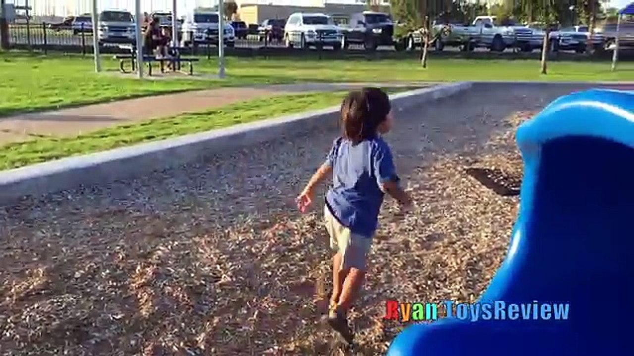 HUGE OUTDOOR PLAYGROUND for Children with Giant Slides