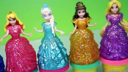 Play Doh Sparkle Princess Playset: MagiClip Glitter Gliders // Fuzzy Puppet