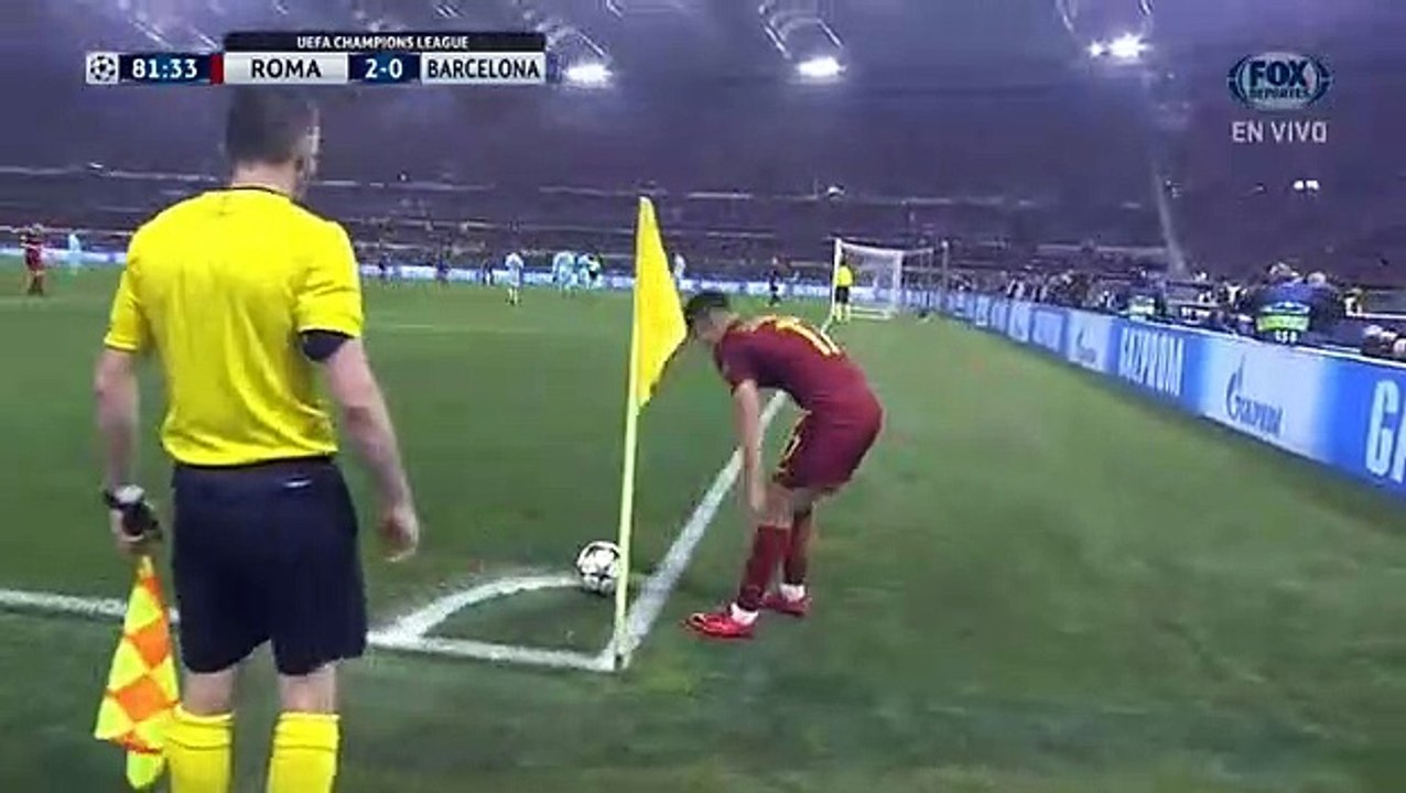 Konstantinos Manolas Goal HD - AS Roma	3-0	Barcelona 10.04.2018