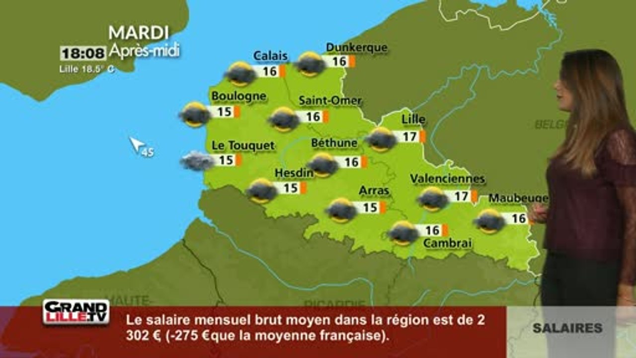 Les Prévisions Météo du 11 Avril 2018 (Lille)